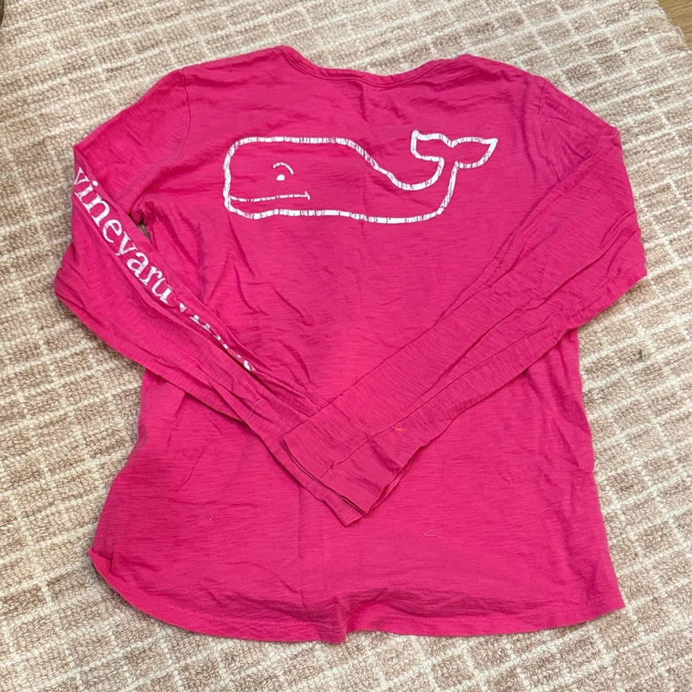 Vineyard Vines Fuchsia Whale Graphic Tee